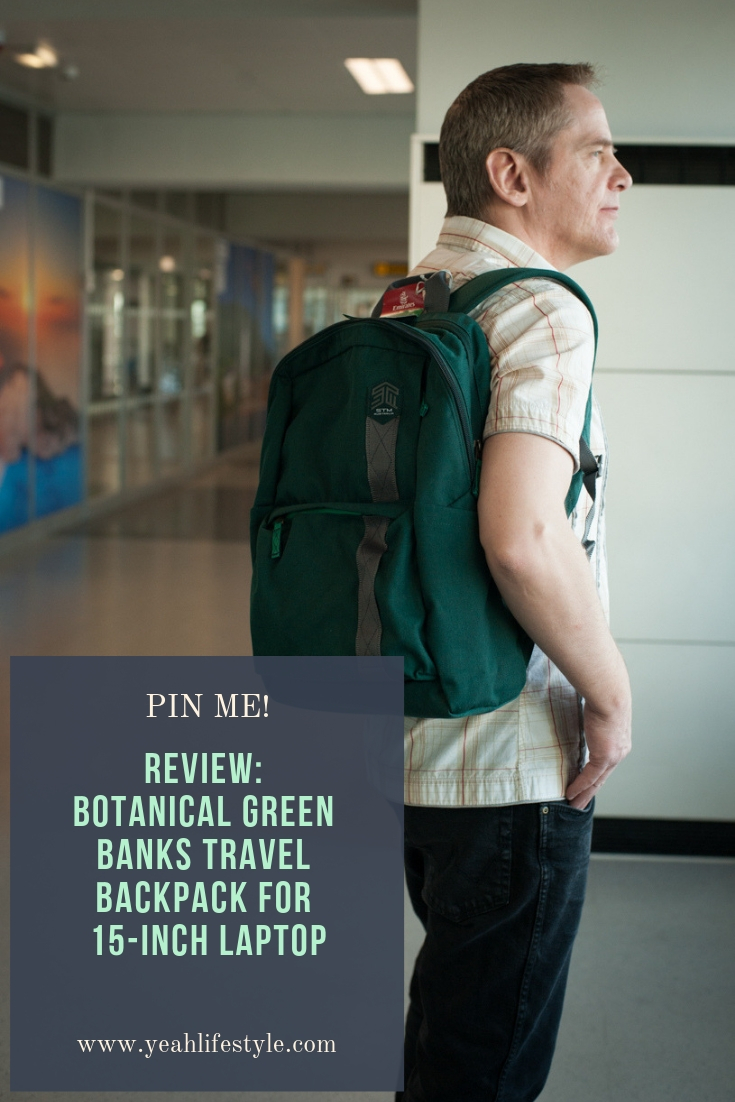 Review-Botanical-Green-Banks-Travel-Backpack-for-15-inch-laptop-Manchester-Airport