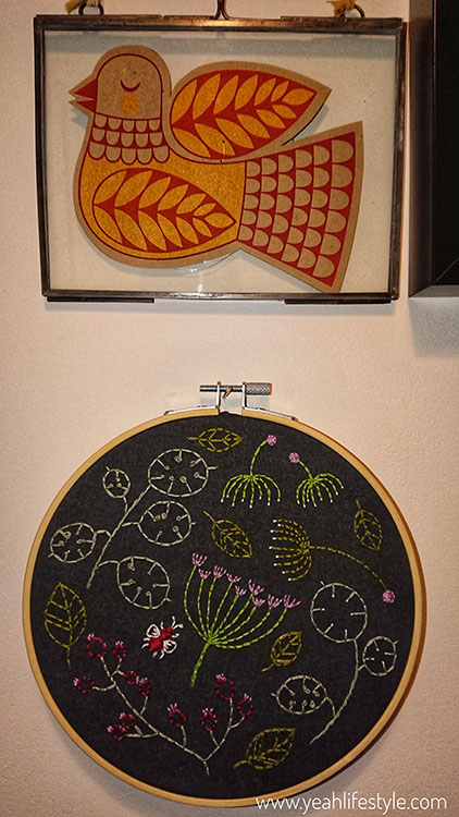Mother's Day Gift: Seedhead Spray Embroidery Kit by Hawthorn Handmade