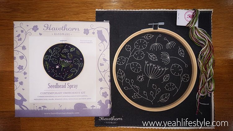 Mother's Day Gift: Seedhead Spray Embroidery Kit by Hawthorn Handmade