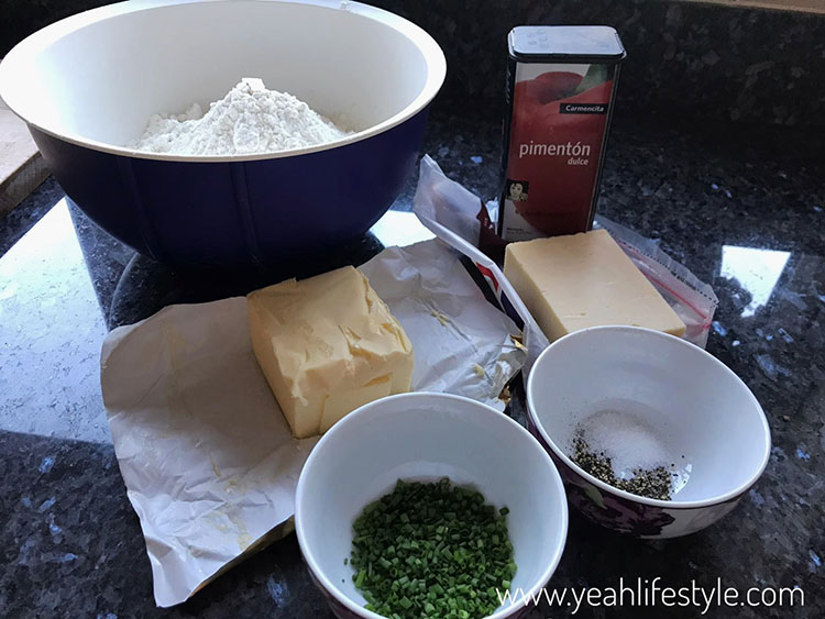 Cheese and Chive Scones (with leftover Pepperoni) Recipe