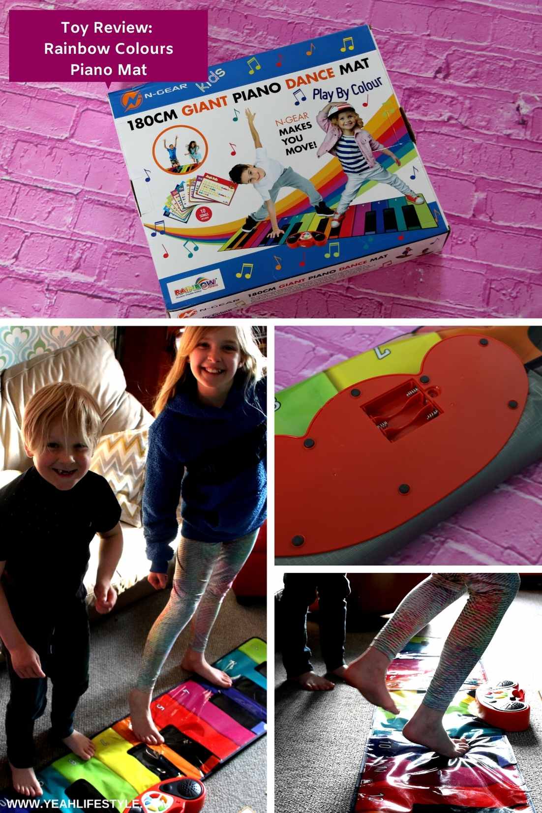 Toy Review: Rainbow Colours Piano Mat