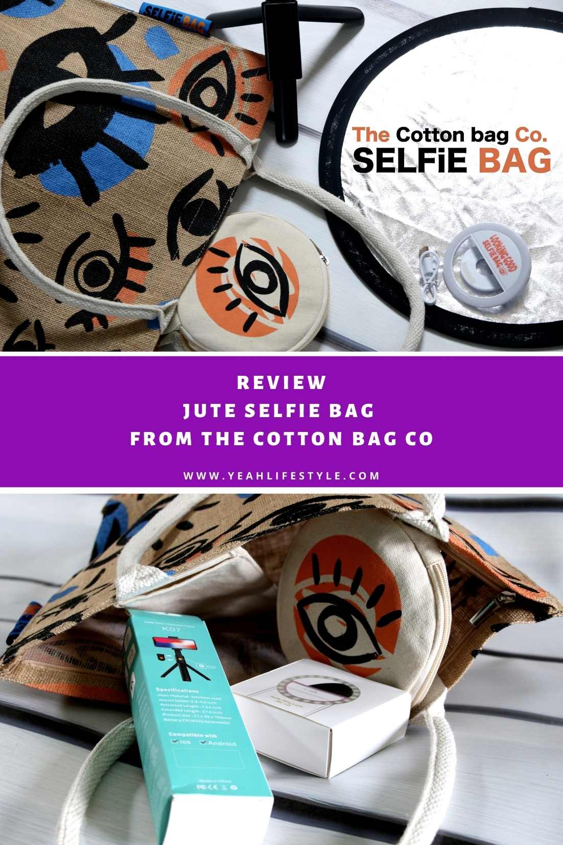 Review: Jute Selfie Bag from The Cotton Bag Co