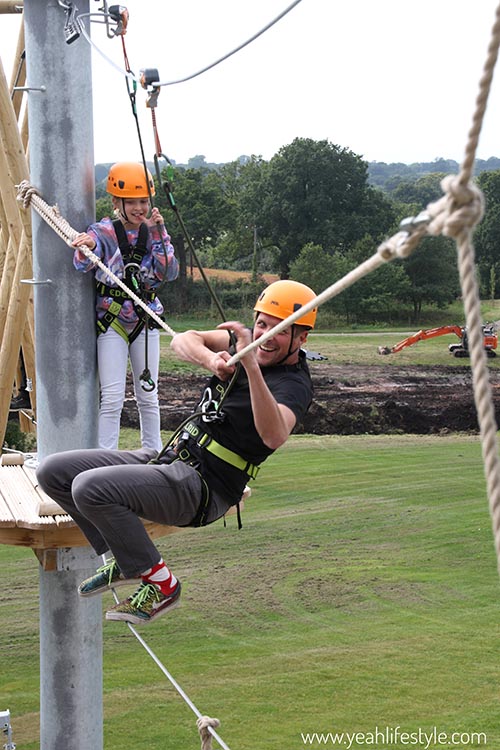 Family Day Out : Carden Park’s Vertigo Rope and Zip Line Adventure