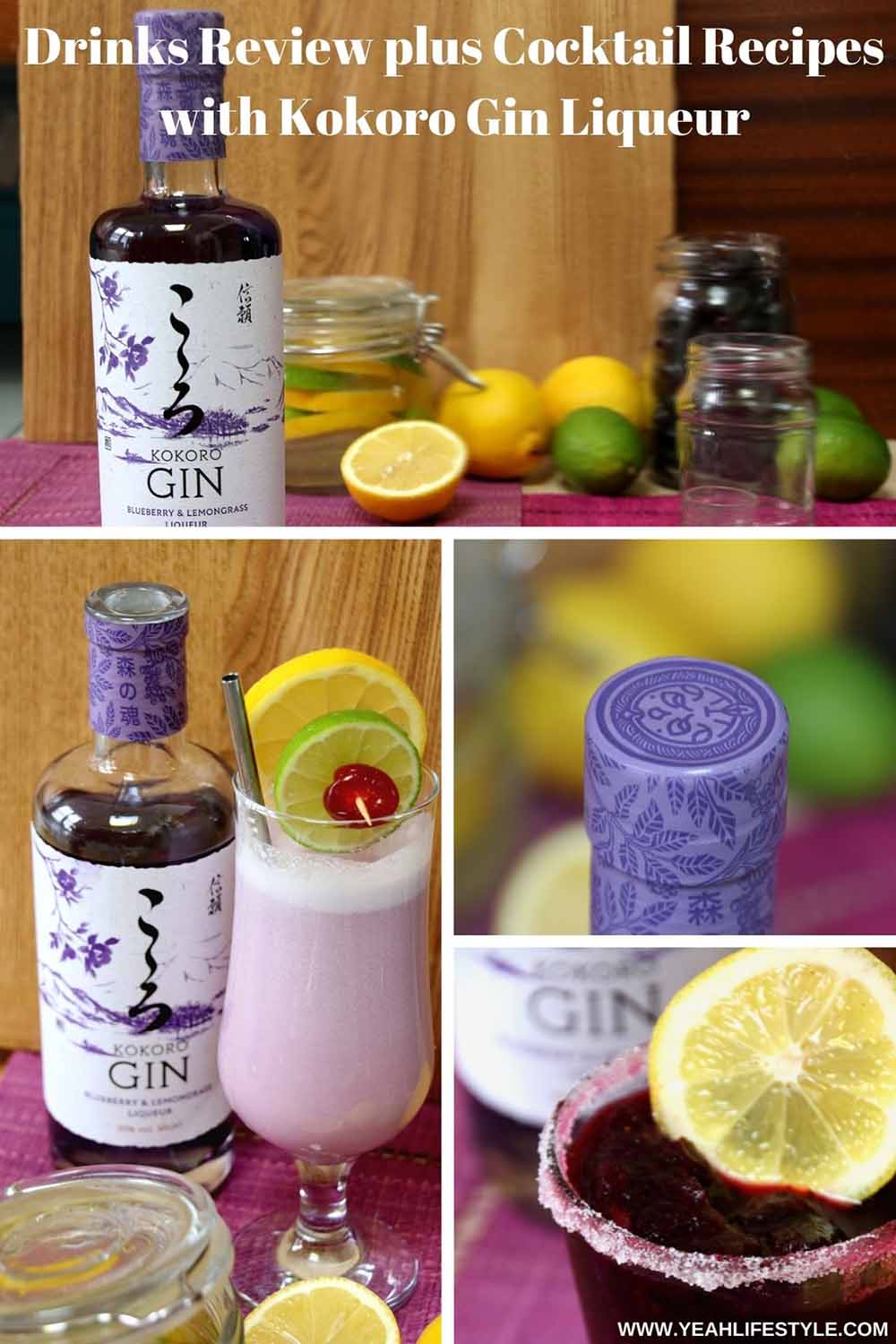 Drinks Review plus Cocktail Recipes with Kokoro Gin Liqueur