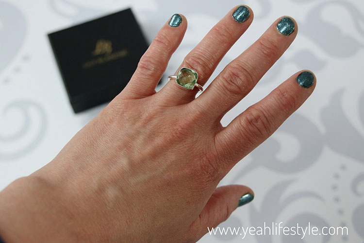 Jewellery Review: Pearl Necklace and Green Amethyst Ring by Lily Blanche