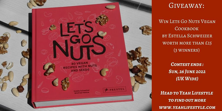 Giveaway & Vegan Cookbook Review: Lets Go Nuts by Estella Schweizer