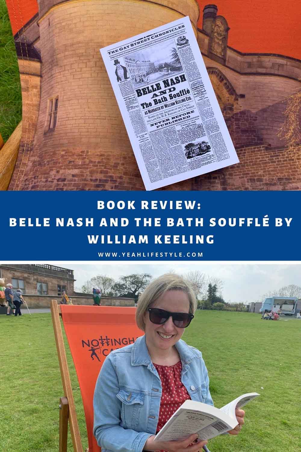 Photo collage of 2 images of Belle Nash and the Bath Soufflé Book