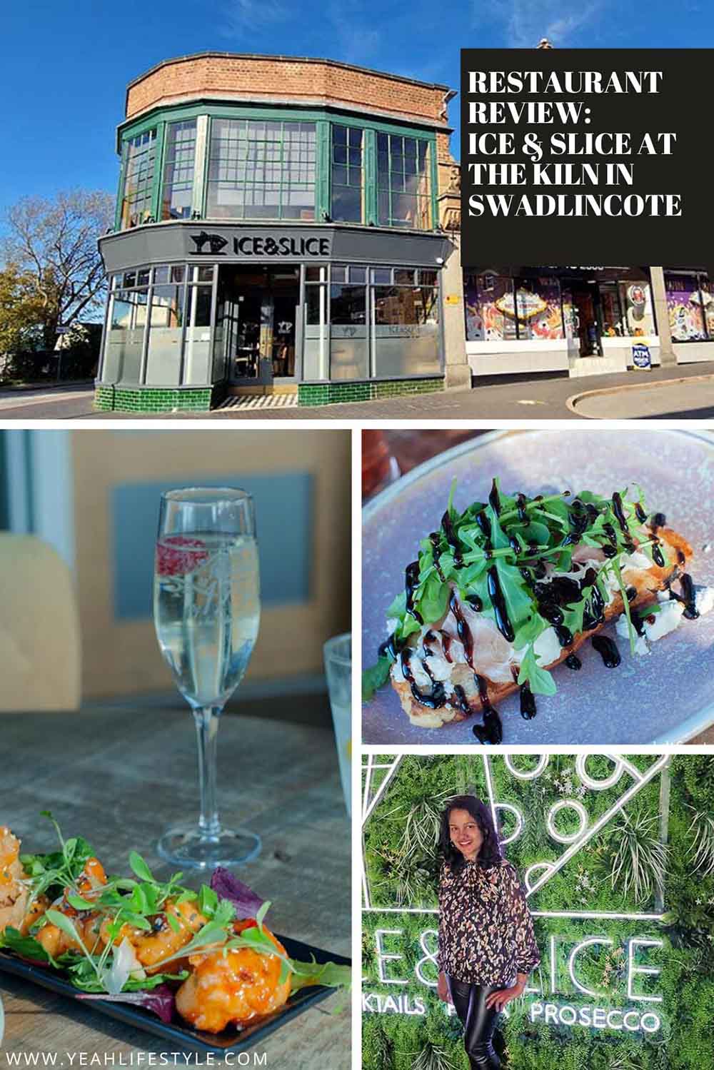 Collage of food photos at Ice & Slice