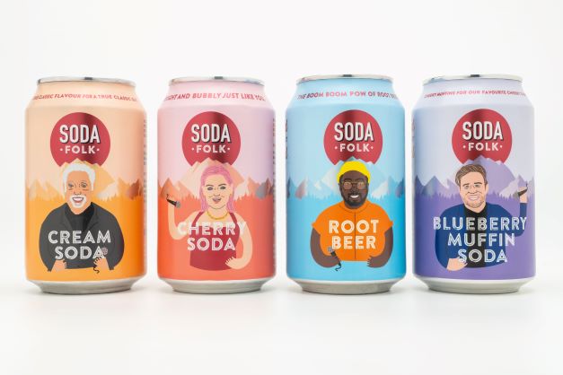 Four Soda Folk Sodas