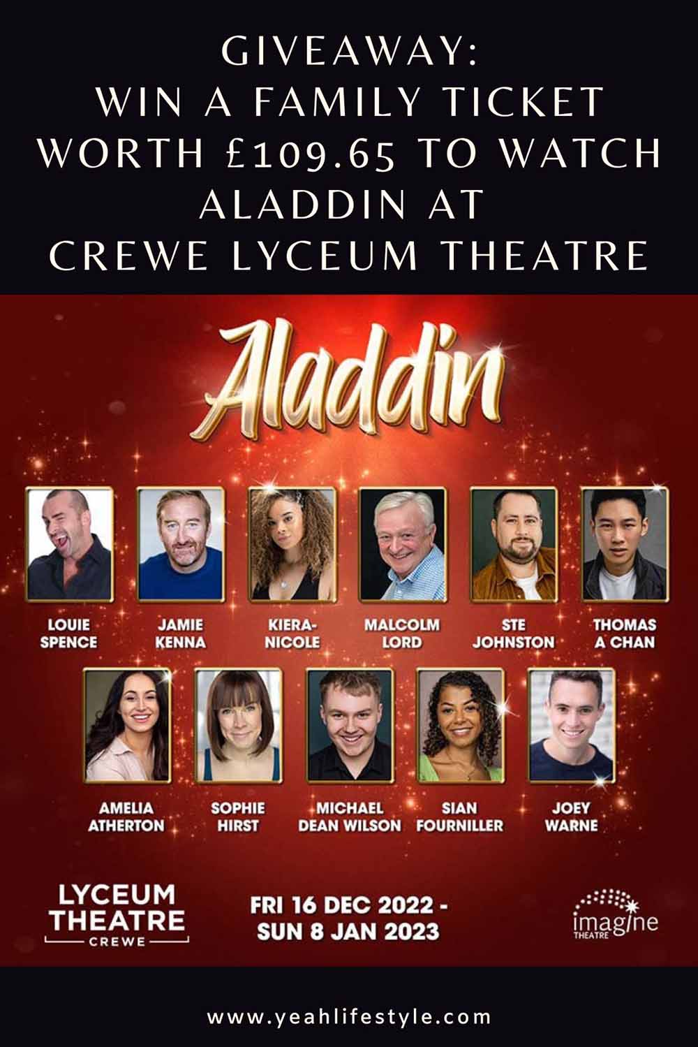 Cast of Aladdin Crewe Lyceum Theatre