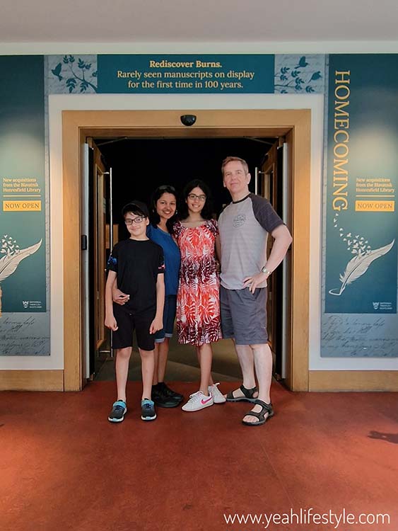 Family at Robert Burns Birthplace Museum