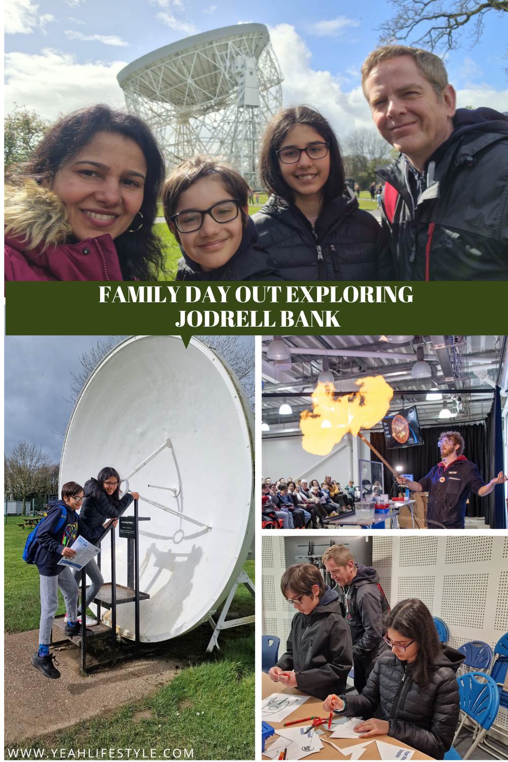 Family Day Out Exploring Jodrell Bank Observatory in Cheshire
