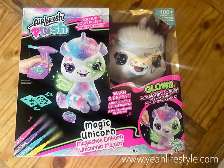 Toy Review: Airbrush Plush Magic Unicorn from Canal Toys