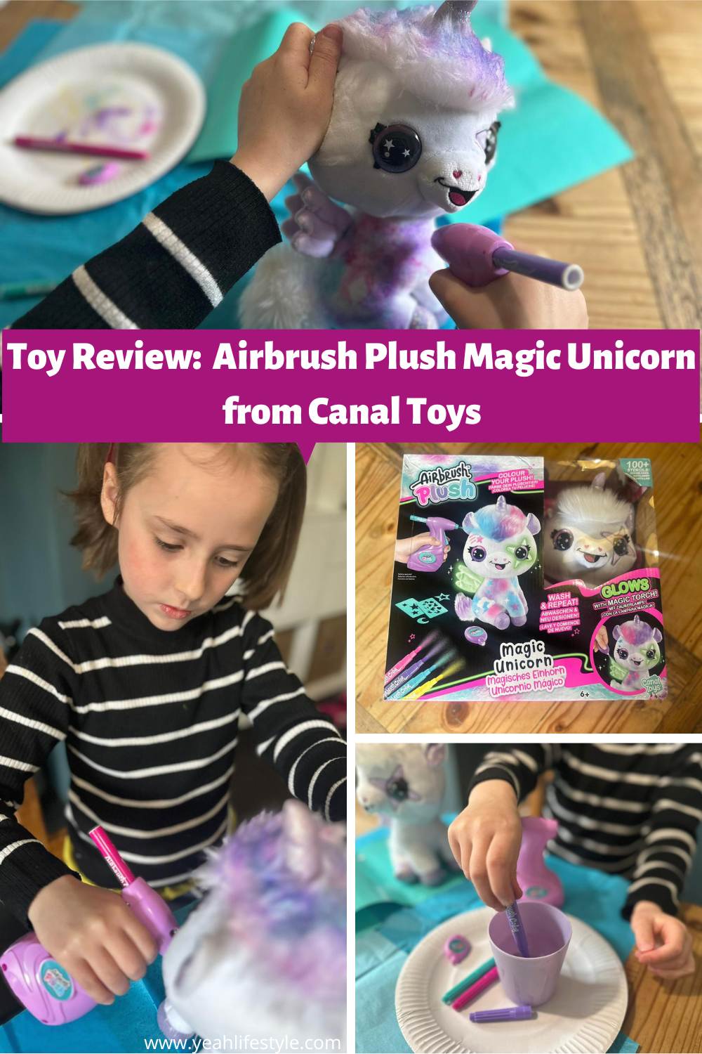 Toy Review: Airbrush Plush Magic Unicorn from Canal Toys