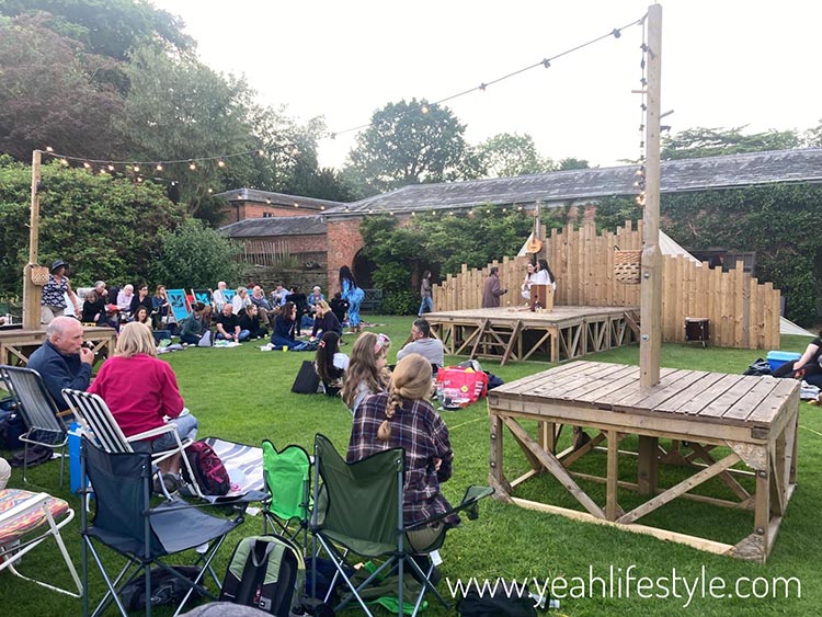 Cast of The Comedy of Errors at Kedleston Hall's Outdoor Theatre