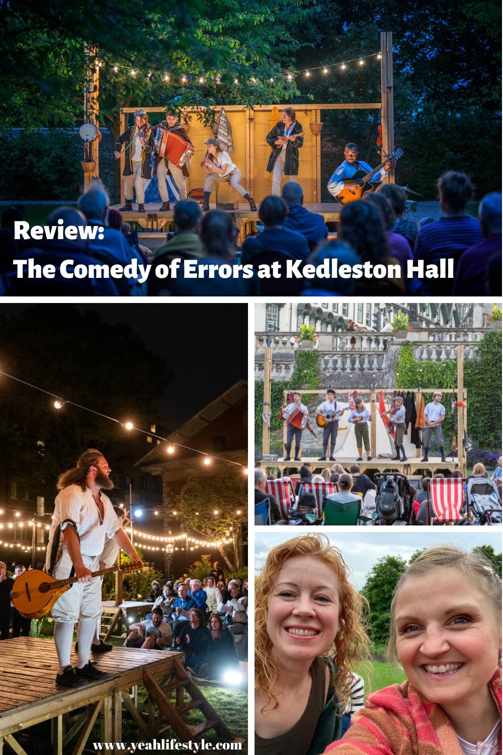 Cast of The Comedy of Errors at Kedleston Hall's Outdoor Theatre