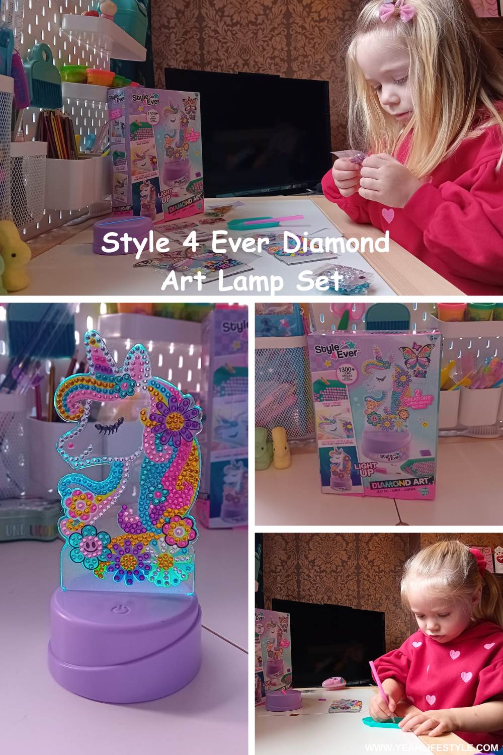 Toy Review: Style 4 Ever Diamond Art Lamp Set from Canal Toys