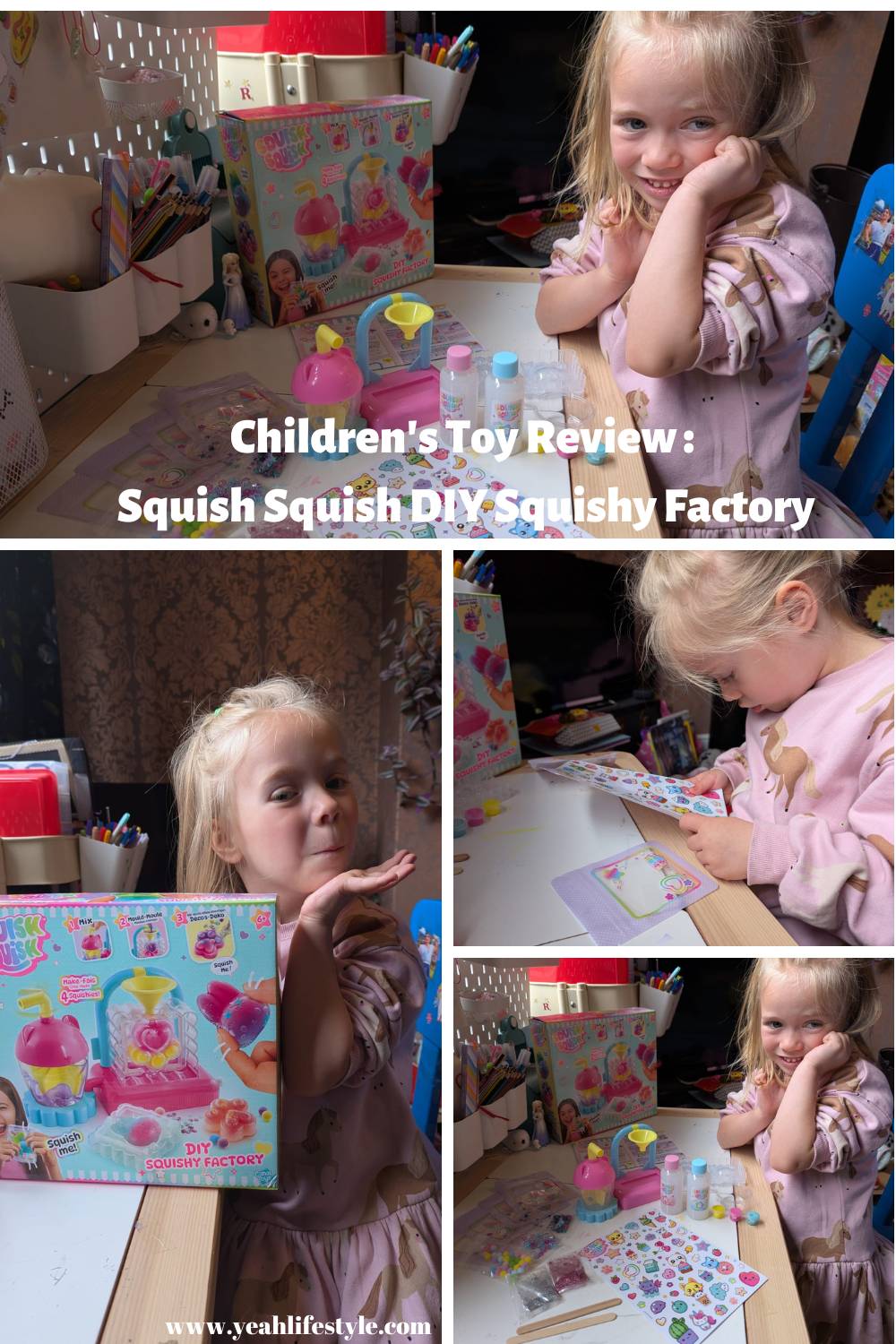 Children's Toy Review : Squish Squish DIY Squishy Factory
