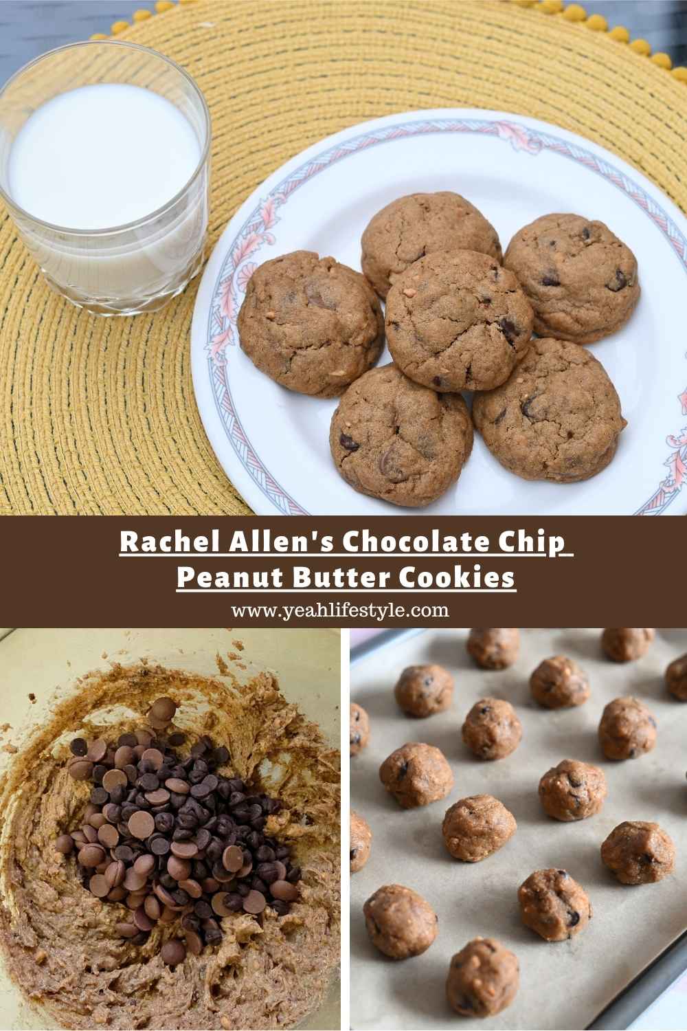 Rachel Allen's Chocolate Chip Peanut Butter Cookies