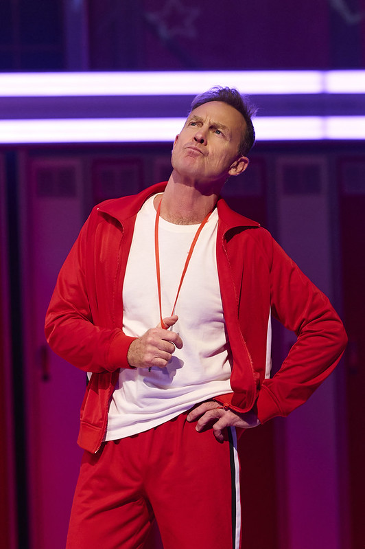 Jason Donovan Coach Bolton KayCee Stroh Ms Darbus Tobias Turley Troy Bolton Leonor Correia Gabriella Montez Caitlin Tipping Sharpay Evans Luke BayerRyan Evans Char Burnett Taylor Mckessie Jordan Benjamin Chad Danforth Simeon Beckett Zeke Baylor Olivia O'Connor Martha Cox Yna Tresvalles Kelsie Nielson Curtis Patrick Jack Scott Ensemble - Alexander Black, Harriet Caplan-Dean (Dance Captain), Alison Driver, Mary Francis, Sonia Gil-Lubeiro, Tamsin January (Resident Director), Joseph Lennox, Andre Phipps, Meg Silsby, Kade Stenson, Ethan Vijn (Social Media Captain), Eddie Zickerman On-Stage Swing Eleanor Bye, Conor Luke Drury, Lucas Morlotti, Katie Mulligan Announcer Bart Johnson (Voiceover)
