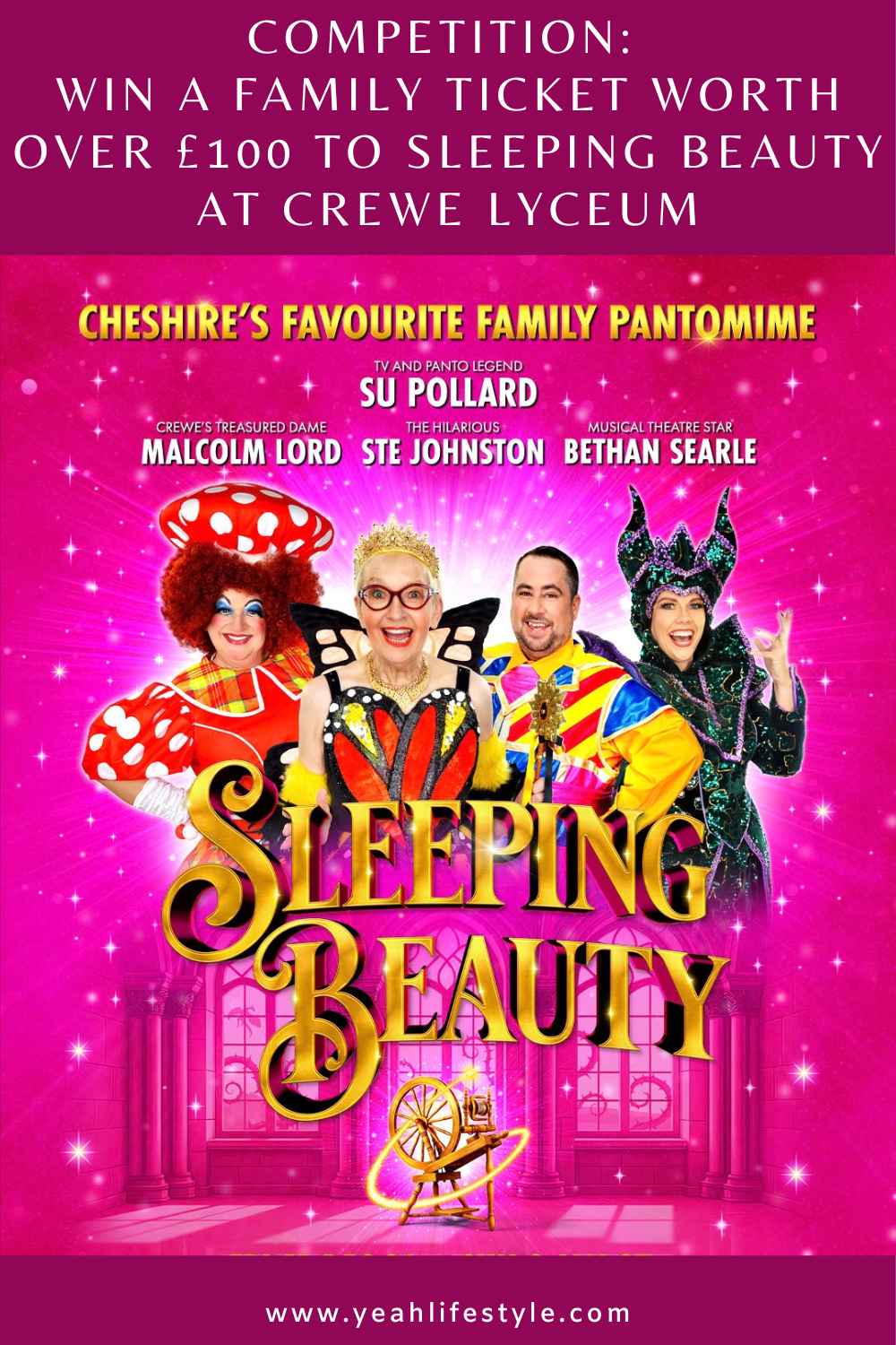 Win a family ticket worth over £100 to Sleeping Beauty at Crewe Lyceum